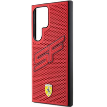 Заредете изображение във визуализатора на галерията – Original FERRARI hardcase Big SF Perforated FEHCS24LPINR for Samsung Galaxy  S24 Ultra Red
