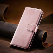 Заредете изображение във визуализатора на галерията – Magnet Case elegant case cover cover with a flap and stand function for Samsung Galaxy S22 Ultra pink - TopMag
