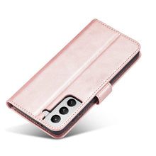 Заредете изображение във визуализатора на галерията – Magnet Case elegant case cover cover with a flap and stand function for Samsung Galaxy S22 Ultra pink - TopMag
