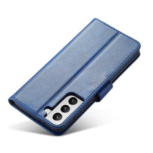 Заредете изображение във визуализатора на галерията – Magnet Case Elegant Case Cover Flip Cover Samsung Galaxy S22 + (S22 Plus) Blue - TopMag
