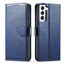 Заредете изображение във визуализатора на галерията – Magnet Case elegant case cover with a flap and stand function for Samsung Galaxy S22 blue - TopMag
