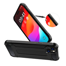 Заредете изображение във визуализатора на галерията – iPhone 15 Hybrid Armor case - black
