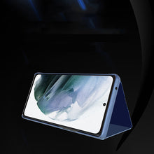 Заредете изображение във визуализатора на галерията – Clear View Case flip cover for Samsung Galaxy S22 Ultra black - TopMag
