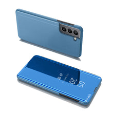 Заредете изображение във визуализатора на галерията – Clear View Case flip cover for Samsung Galaxy S22 blue - TopMag
