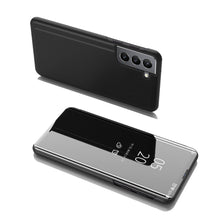Заредете изображение във визуализатора на галерията – Clear View Case flip cover for Samsung Galaxy S22 black - TopMag
