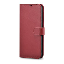 Заредете изображение във визуализатора на галерията – iCarer Haitang Leather Wallet Case Leather Case for Samsung Galaxy S22 + (S22 Plus) Wallet Housing Cover Red (AKSM05RD) - TopMag

