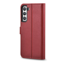 Заредете изображение във визуализатора на галерията – iCarer Haitang Leather Wallet Case Leather Case for Samsung Galaxy S22 + (S22 Plus) Wallet Housing Cover Red (AKSM05RD) - TopMag
