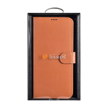Заредете изображение във визуализатора на галерията – iCarer Haitang Leather Wallet Case Leather Case For Samsung Galaxy S22 Ultra Wallet Housing Cover Brown (AKSM06BN) - TopMag
