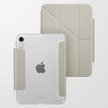 Заредете изображение във визуализатора на галерията – UNIQ etui Camden iPad Mini (2021) szary/fossil grey Antimicrobial - TopMag
