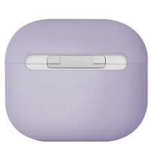 Заредете изображение във визуализатора на галерията – UNIQ etui Lino AirPods 3 gen. Silicone lawendowy/lavender - TopMag
