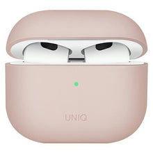 Заредете изображение във визуализатора на галерията – UNIQ etui Lino AirPods 3 gen. Silicone różowy/blush pink - TopMag
