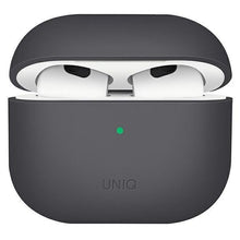 Заредете изображение във визуализатора на галерията – UNIQ etui Lino AirPods 3 gen. Silicone szary/ash grey - TopMag
