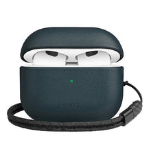 Заредете изображение във визуализатора на галерията – UNIQ etui Terra AirPods 3 gen. Genuine Leather niebieski/nautical blue - TopMag
