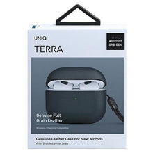Заредете изображение във визуализатора на галерията – UNIQ etui Terra AirPods 3 gen. Genuine Leather niebieski/nautical blue - TopMag
