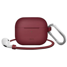 Заредете изображение във визуализатора на галерията – UNIQ etui Vencer AirPods 3 gen. Silicone bordowy/burgundy maroon - TopMag
