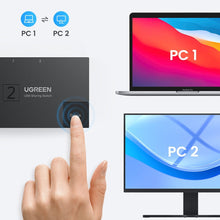 Заредете изображение във визуализатора на галерията – Switch USB 3.0 bidirectional switch Ugreen CM618 - black
