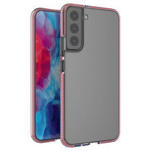 Заредете изображение във визуализатора на галерията – Spring Case Cover Gel Cover with Color Frame for Samsung Galaxy S22 + (S22 Plus) Light Pink - TopMag

