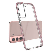 Заредете изображение във визуализатора на галерията – Spring Case cover gel TPU cover with colored frame for Samsung Galaxy S22 black - TopMag
