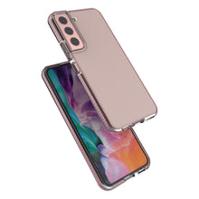 Заредете изображение във визуализатора на галерията – Spring Case cover gel TPU cover with colored frame for Samsung Galaxy S22 black - TopMag
