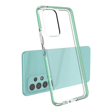 Заредете изображение във визуализатора на галерията – Spring Case cover gel TPU cover with colored frame for Samsung Galaxy A73 black - TopMag
