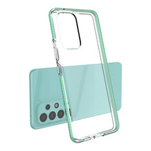 Заредете изображение във визуализатора на галерията – Spring Case Cover Gel Cover with Color Frame for Samsung Galaxy A53 5G Dark Blue - TopMag
