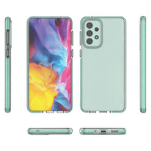 Заредете изображение във визуализатора на галерията – Spring Case Cover Gel Cover with Color Frame for Samsung Galaxy A33 5G Dark Blue - TopMag
