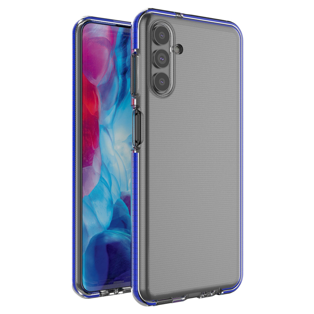 Spring Case Cover Gel Cover with Color Frame for Samsung Galaxy A13 5G Dark Blue - TopMag