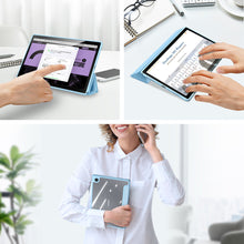 Заредете изображение във визуализатора на галерията – Dux Ducis Toby Armored Flip Smart Case For Samsung Galaxy Tab A8 10.5 '' 2021 With Stylus Holder Blue - TopMag
