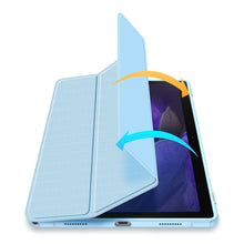 Заредете изображение във визуализатора на галерията – Dux Ducis Toby Armored Flip Smart Case For Samsung Galaxy Tab A8 10.5 '' 2021 With Stylus Holder Blue - TopMag
