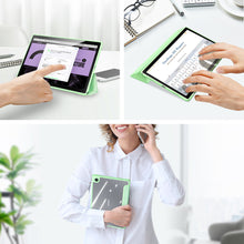 Заредете изображение във визуализатора на галерията – Dux Ducis Toby Armored Flip Smart Case For Samsung Galaxy Tab A8 10.5 '' 2021 With Stylus Holder Green - TopMag
