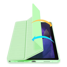 Заредете изображение във визуализатора на галерията – Dux Ducis Toby Armored Flip Smart Case For Samsung Galaxy Tab A8 10.5 '' 2021 With Stylus Holder Green - TopMag
