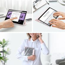 Заредете изображение във визуализатора на галерията – Dux Ducis Toby Armored Flip Smart Case for Samsung Galaxy Tab A8 10.5 '' 2021 with Stylus Holder Pink - TopMag
