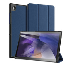 Заредете изображение във визуализатора на галерията – Dux Ducis Domo Foldable Cover Tablet Case with Smart Sleep Stand Samsung Galaxy Tab A8 10.5 '' 2021 Blue - TopMag
