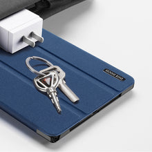 Заредете изображение във визуализатора на галерията – Dux Ducis Domo Foldable Cover Tablet Case with Smart Sleep Stand Samsung Galaxy Tab A8 10.5 '' 2021 Blue - TopMag
