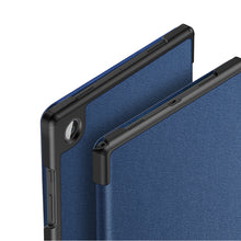 Заредете изображение във визуализатора на галерията – Dux Ducis Domo Foldable Cover Tablet Case with Smart Sleep Stand Samsung Galaxy Tab A8 10.5 '' 2021 Blue - TopMag
