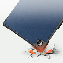 Заредете изображение във визуализатора на галерията – Dux Ducis Domo Foldable Cover Tablet Case with Smart Sleep Stand Samsung Galaxy Tab A8 10.5 '' 2021 Blue - TopMag
