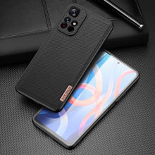 Заредете изображение във визуализатора на галерията – Dux Ducis Fino case cover covered with nylon material Poco M4 Pro 5G black - TopMag
