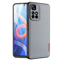 Заредете изображение във визуализатора на галерията – Dux Ducis Fino case cover covered with nylon material Poco M4 Pro 5G blue - TopMag
