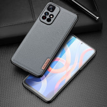 Заредете изображение във визуализатора на галерията – Dux Ducis Fino case cover covered with nylon material Poco M4 Pro 5G blue - TopMag
