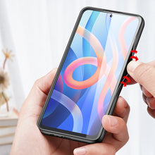 Заредете изображение във визуализатора на галерията – Dux Ducis Fino case cover covered with nylon material Poco M4 Pro 5G blue - TopMag

