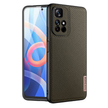 Заредете изображение във визуализатора на галерията – Dux Ducis Fino case cover covered with nylon material Poco M4 Pro 5G green - TopMag
