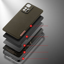 Заредете изображение във визуализатора на галерията – Dux Ducis Fino case cover covered with nylon material Poco M4 Pro 5G green - TopMag

