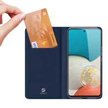 Заредете изображение във визуализатора на галерията – Dux Ducis Skin Pro Holster Cover Flip Cover for Samsung Galaxy A53 5G blue - TopMag
