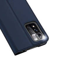 Заредете изображение във визуализатора на галерията – Dux Ducis Skin Pro holster case with flip cover Xiaomi Redmi Note 11 Pro+ 5G (China) / 11 Pro 5G (China) / Mi11i HyperCharge / POCO X4 NFC blue - TopMag
