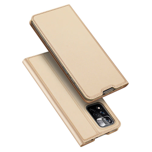 Dux Ducis Skin Pro holster case with flip cover Xiaomi Redmi Note 11 Pro+ 5G (China) / 11 Pro 5G (China) / Mi11i HyperCharge / POCO X4 NFC gold - TopMag