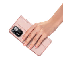 Заредете изображение във визуализатора на галерията – Dux Ducis Skin Pro Holster Cover Flip Cover for Poco M4 Pro 5G pink - TopMag
