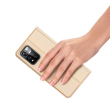 Заредете изображение във визуализатора на галерията – Dux Ducis Skin Pro Holster Case Cover Flip Poco M4 Pro 5G gold - TopMag
