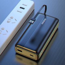 Заредете изображение във визуализатора на галерията – Dudao K4Pro powerbank with built-in cables 20000mAh LED display black - TopMag
