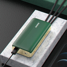 Заредете изображение във визуализатора на галерията – Dudao K4Pro powerbank with built-in cables 20000mAh LED display black - TopMag

