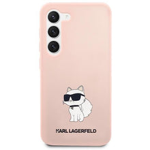 Заредете изображение във визуализатора на галерията – Karl Lagerfeld KLHCS23MSNCHBCP S23+ S916 hardcase pink/pink Silicone Choupette
